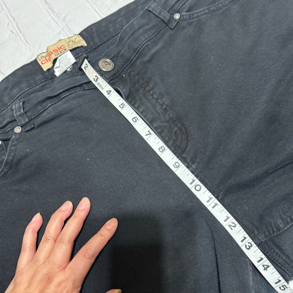 Just My Size Stretch Classic Denim Women's Black Jeans Plus Size 22 GUC - Picture 3 of 11